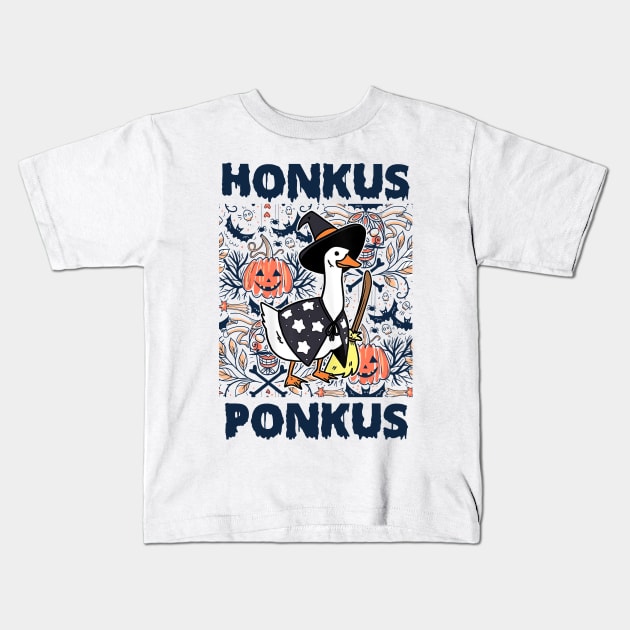 Honkus Ponkus | Honkus Ponkus Duck | Halloween Kids T-Shirt by OrionBlue